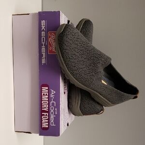 Skechers Charcoal Slip-On Sneakers